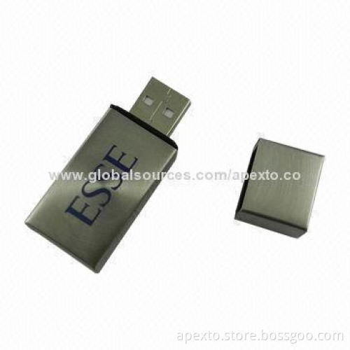 Metal USB Flash Drive with Anti-shock and Moisture Resistance, Supports Plug-and-play Function